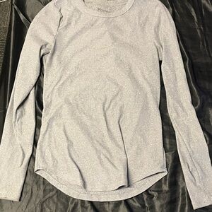 No Boundaries Gray Long Sleeve Tee